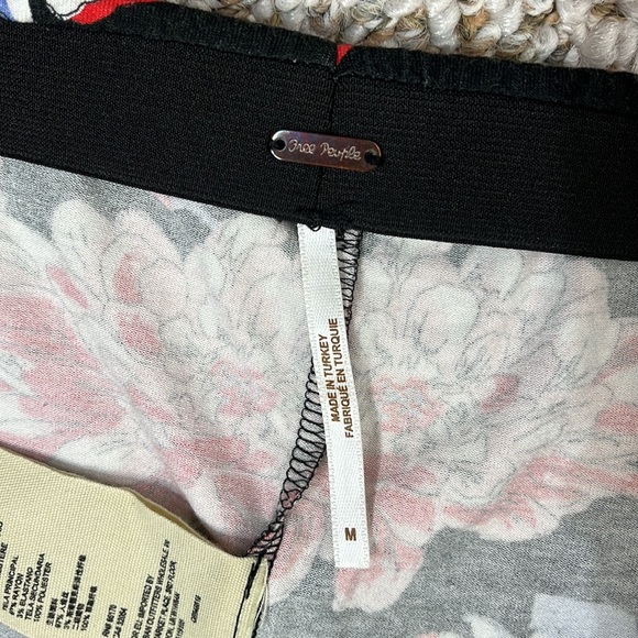 FREE PEOPLE Tube Flare Skirt or Dress Floral Elastic Sheer Size Medium - Picture 8 of 13